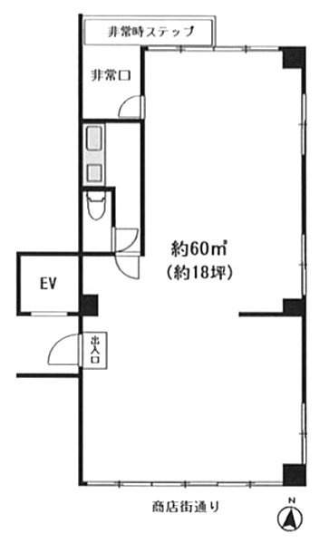 鵠沼(くげぬま)ビル403 間取り図