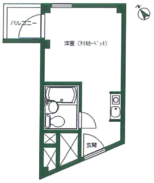 ソフトタウン青山ビル412 間取り図