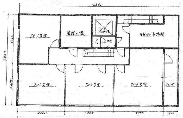 第一文成ビル704 間取り図