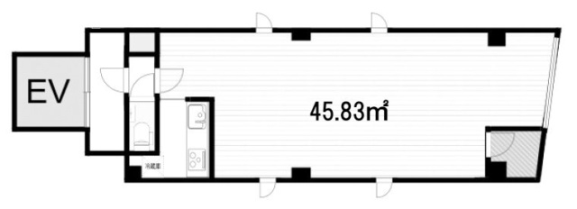 赤坂ステラビル801 間取り図