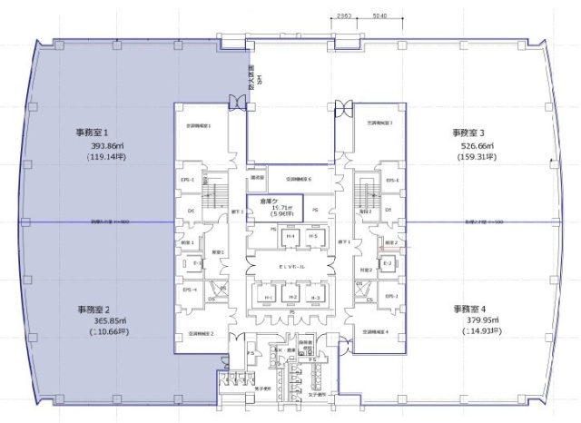 ニューピア竹芝サウスタワー21F 間取り図