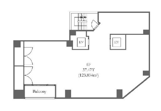 今佐ビル6F 間取り図