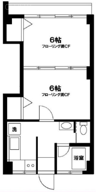 クレスト神宮前202 間取り図