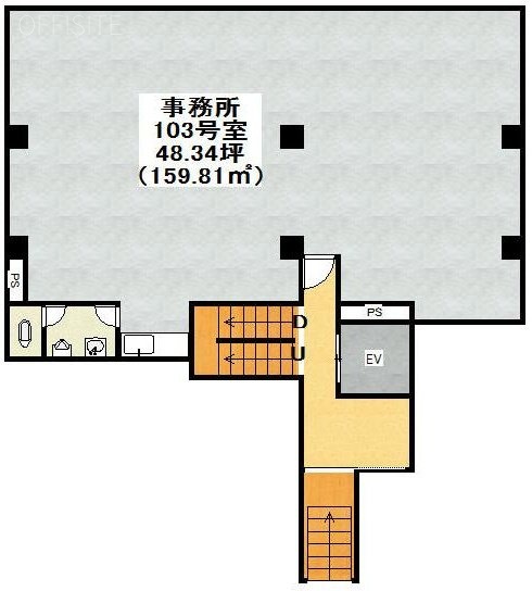 西新宿パレスビル103 間取り図