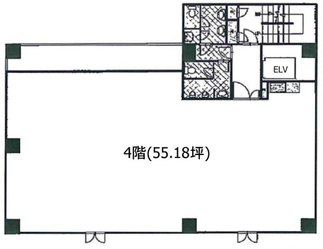 石綿ビル4F 間取り図