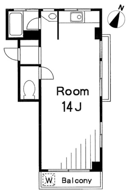 東常盤松マンション404 間取り図