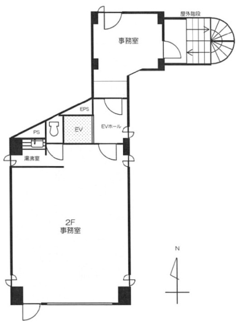 光立ビル2F 間取り図