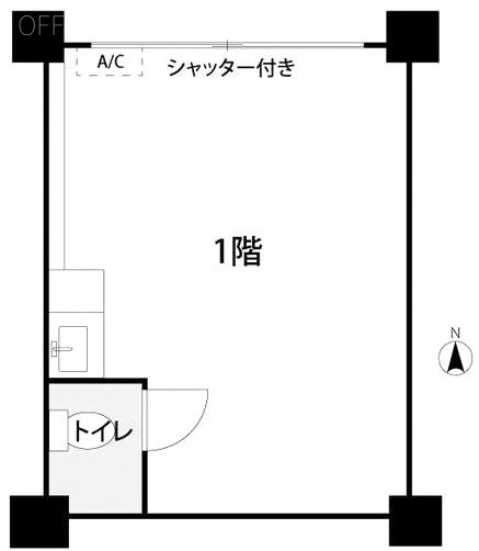 ハイコーポ大久保1F 間取り図