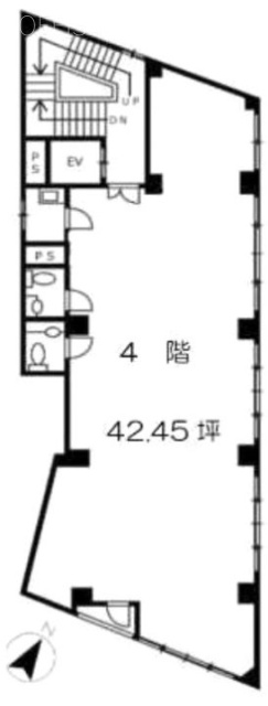 新宿第五葉山ビル4F 間取り図