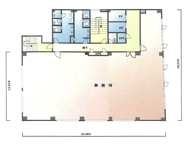 第3愛和ビル3F 間取り図