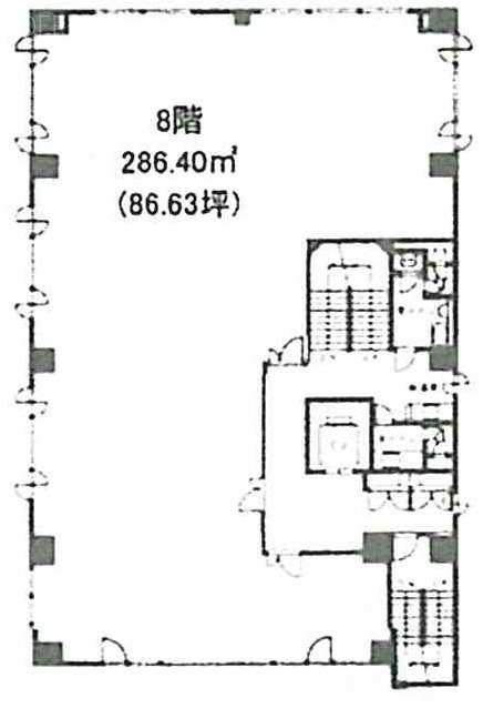 新横浜葉山第3ビル8F 間取り図