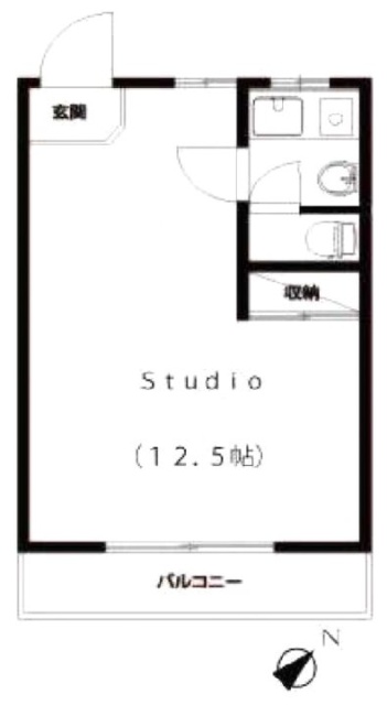 ヴィラシャンテⅢA102 間取り図