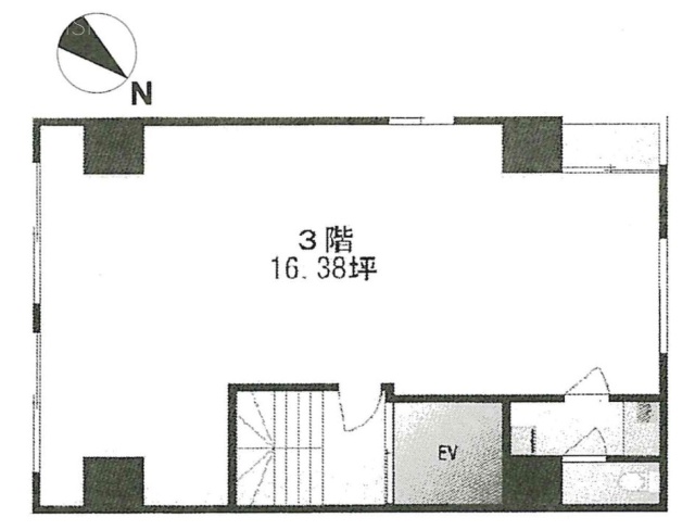 第2三田朝日ビル3F 間取り図
