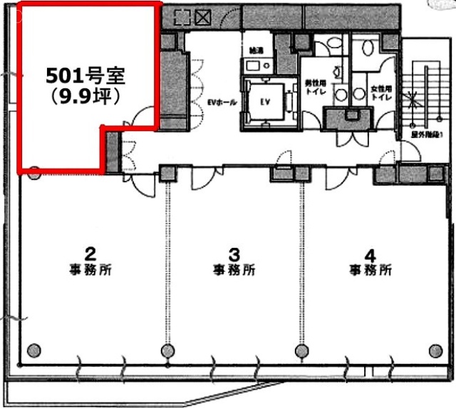 KS-23ビル(ブランシュ)1 間取り図