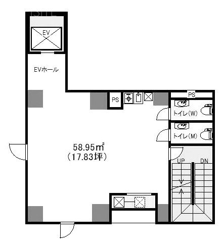 ACN八丁堀Garden9F 間取り図