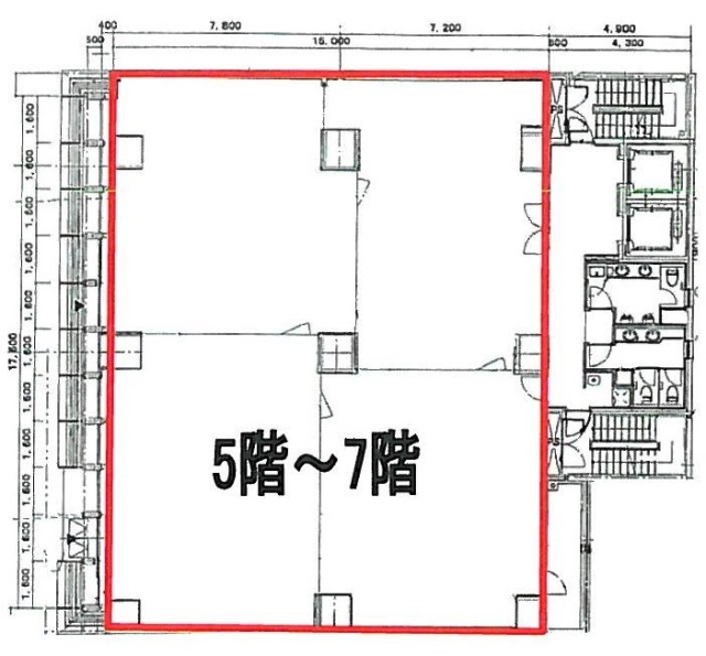 VORT東新宿7F 間取り図