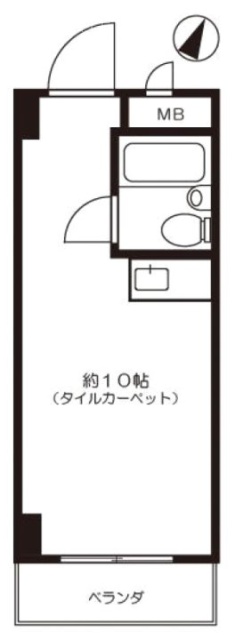 トーカン新宿第2キャステール511 間取り図