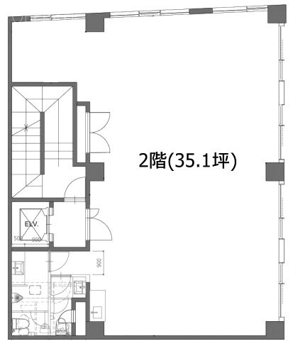 五十嵐ビル2F 間取り図