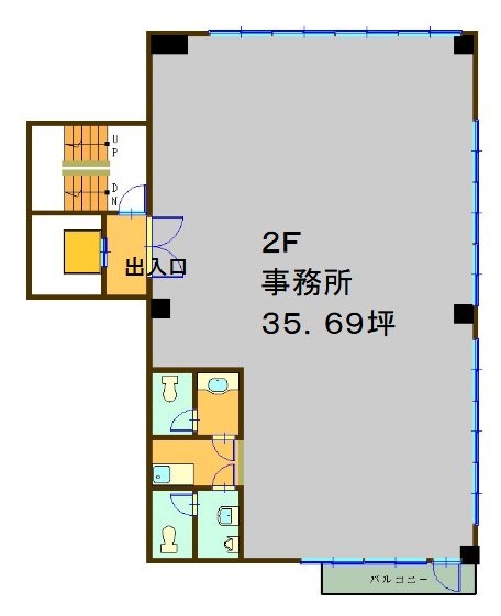 秋元ビル2F 間取り図