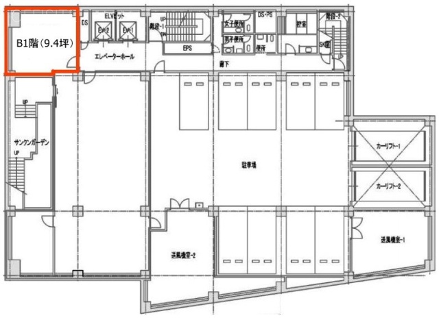 日新上野ビルB1F 間取り図