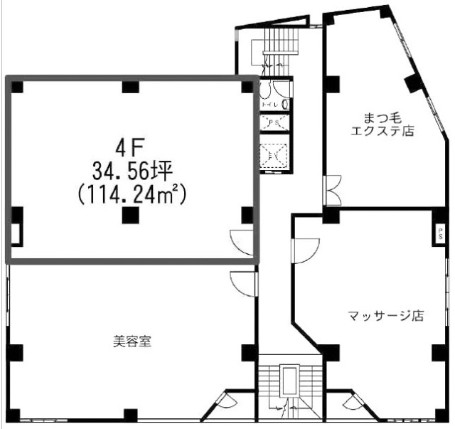 大昌第一ビル4F 間取り図