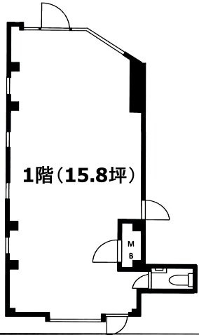 白鳳ビル1F 間取り図