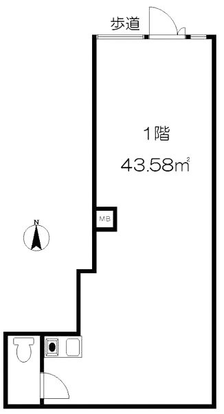 エスポワール西ヶ丘102 間取り図