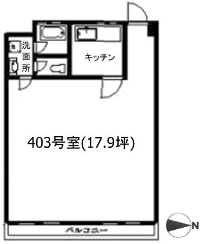有栖川マンション403 間取り図