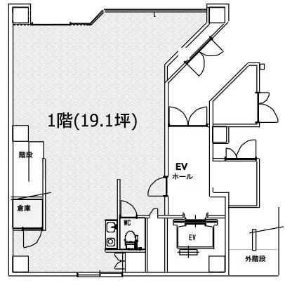 TOWAイマス亀戸ビル1F 間取り図