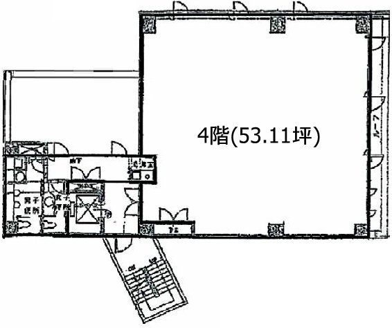 平河町共和ビル4F 間取り図