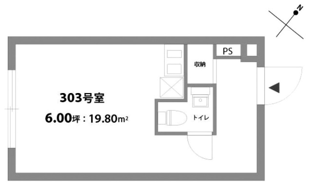 メゾンドラーク303 間取り図