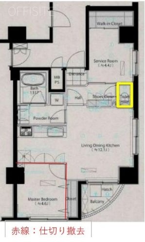 パレソレイユAKIBAEAST2F 間取り図