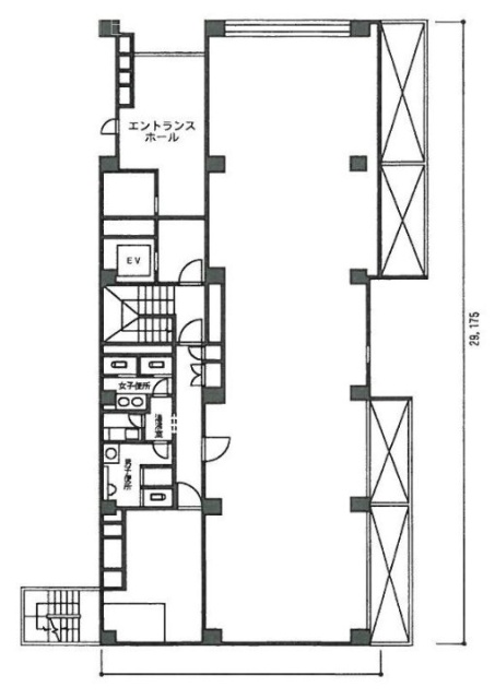 中島ビル1F 間取り図