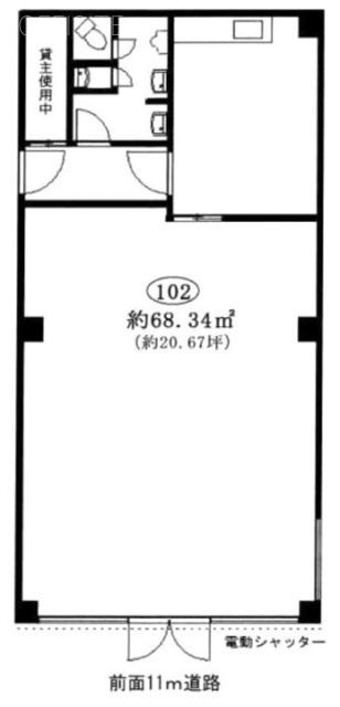 ケイティ商会ビル102 間取り図