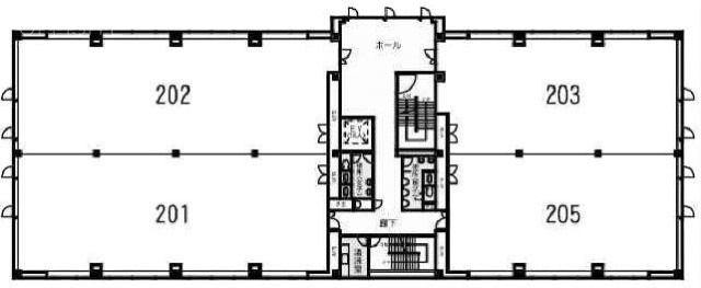 クレインド(天幸53)ビル201 間取り図