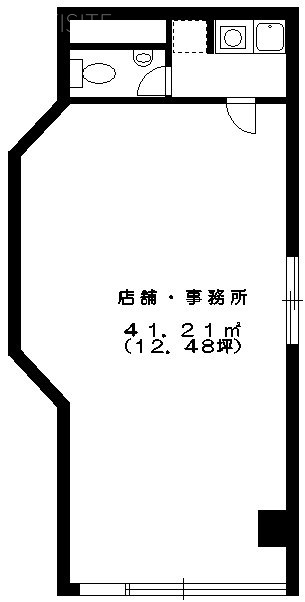 ピースフル北上野ビル1F 間取り図