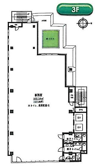 小石川トーセイビル3F 間取り図