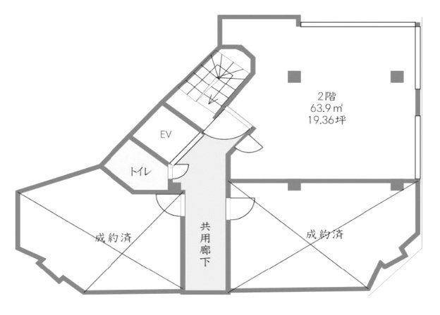 八大ビル2F 間取り図