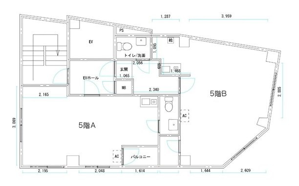 まるべりーひらかわA 間取り図