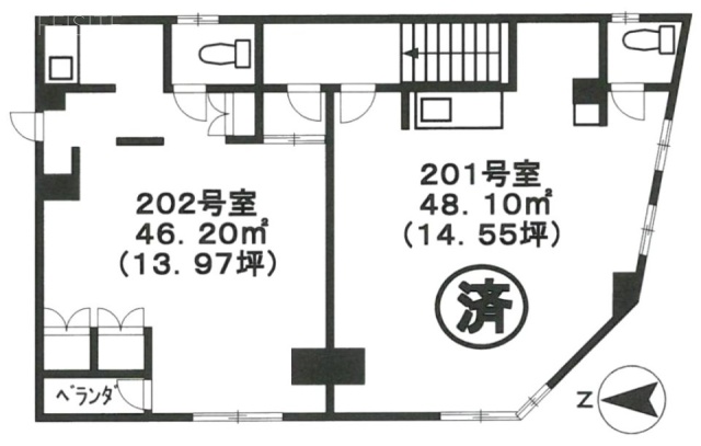 臼井ビル202 間取り図