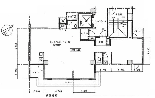 神南ハイムビル304・305 間取り図