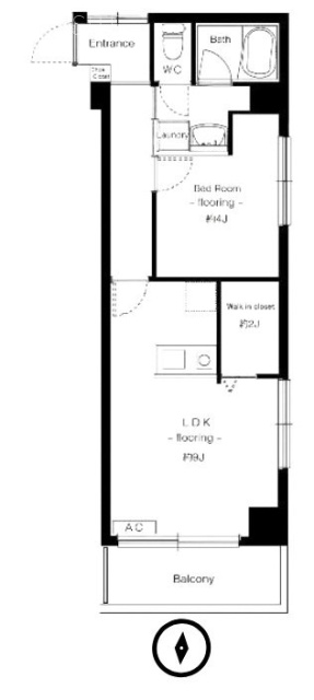 オーロラ三田907 間取り図
