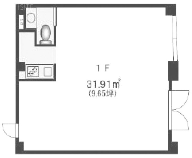 ピーズフィーストビル1F 間取り図