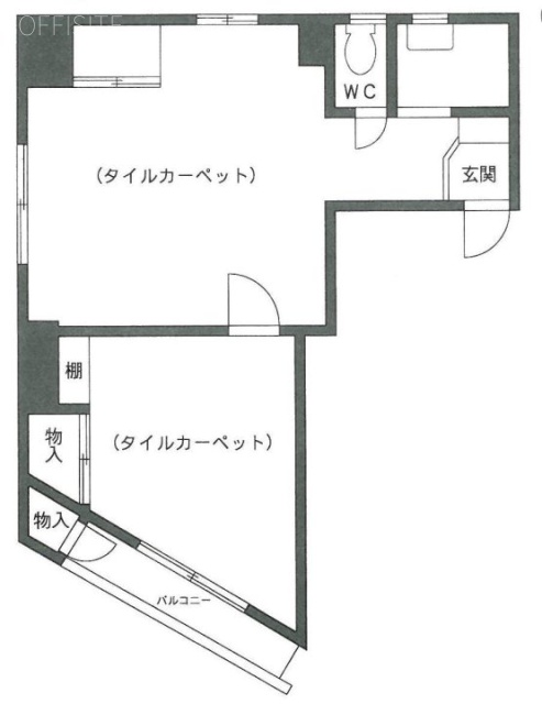 ストークビル道玄坂7F 間取り図