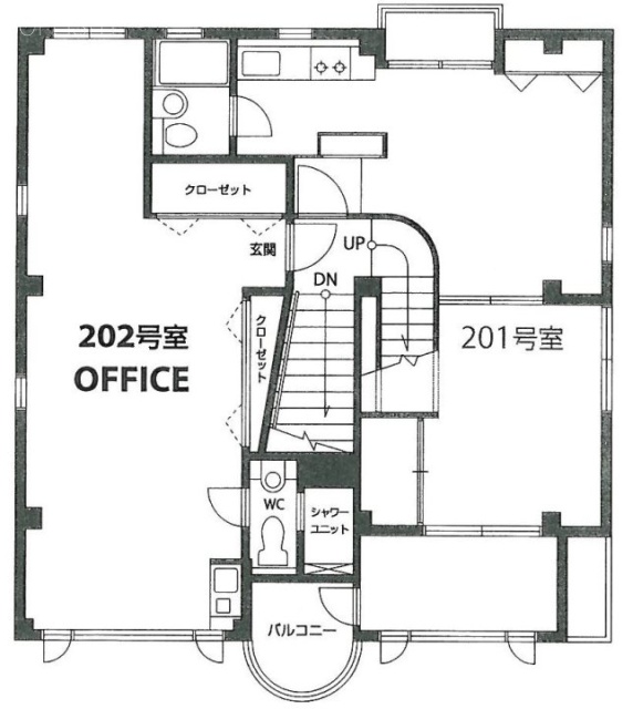 パンプアップ第2ビル202 間取り図