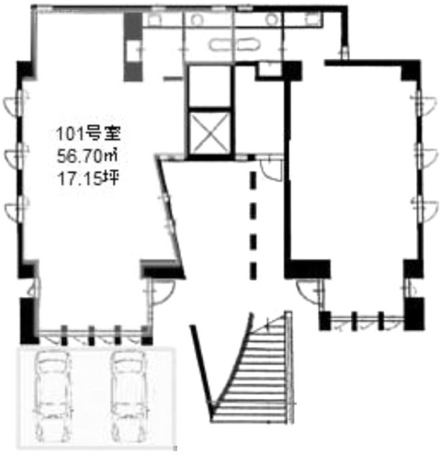ボニート野上ビル101 間取り図