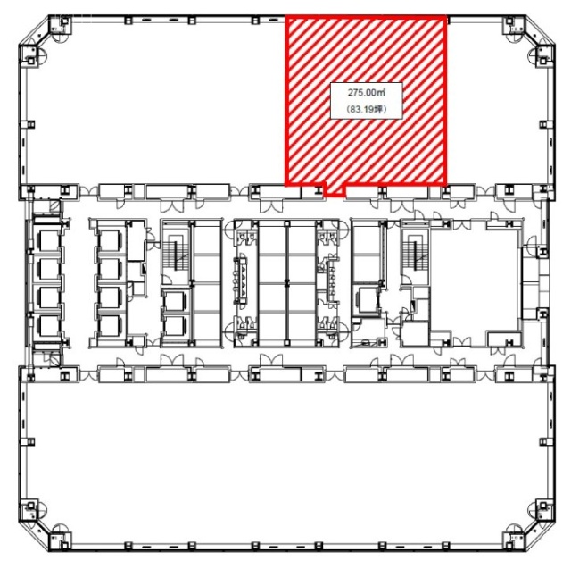 晴海アイランドトリトンスクエアオフィスタワーX棟25F 間取り図