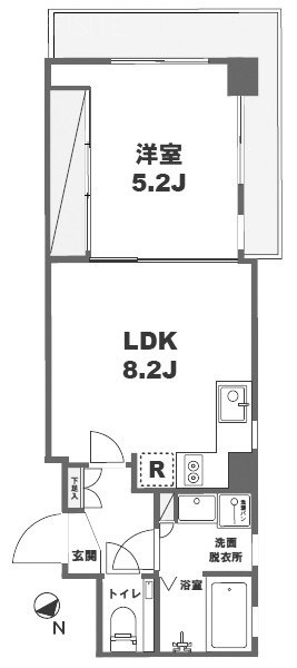 月村マンションNo33501 間取り図