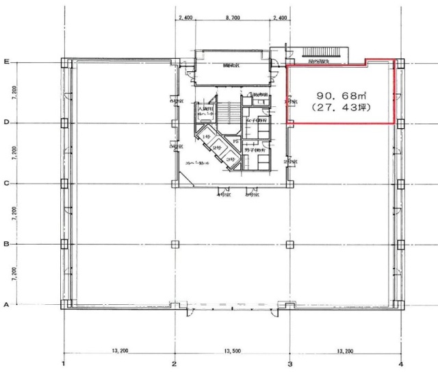 三田日東ダイビル5F 間取り図