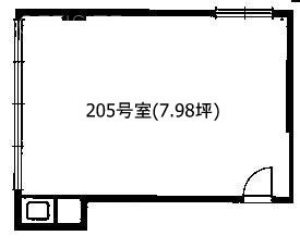 岩本町駅前ビル205 間取り図